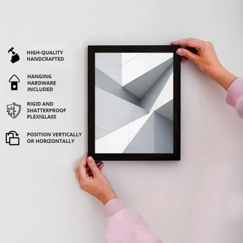 Vista 5 de Craig Frames FM74DKW Picture Frame, Smooth Wrap Finish, 2 pulgadas Wide, café oscuro