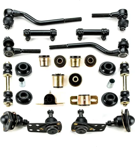 Andersen Restorations - Kit de reconstrucción de suspensión frontal de poliuretano negro compatible con Chevrolet Chevy II/Nova OEM Spec reemplazos