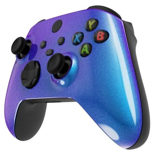 Vista 3 de Glossy Enigma - Controlador sin MODDED compatible con Xbox One Series X diseño único personalizado conector de 0138in