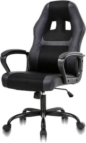 Silla de oficina para videojuegos, silla de juegos de carreras, ergonómica para juegos de PC, silla de videojuegos de oficina resistente, silla de