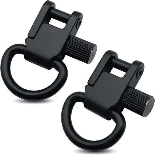 DDOUT Monturas giratorias de eslinga, clip de sujeción de eslinga de metal resistente con anilla en D