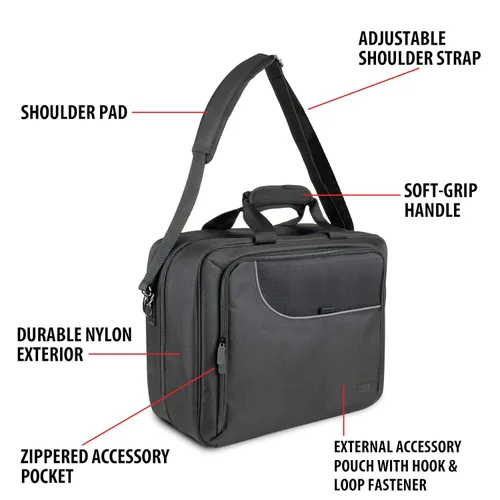 Vista 5 de Bolsa de viaje grande para estilista de USA Gear - Estuche para salón de cabello - Interior personalizable con divisores ajustables - Se adapta a
