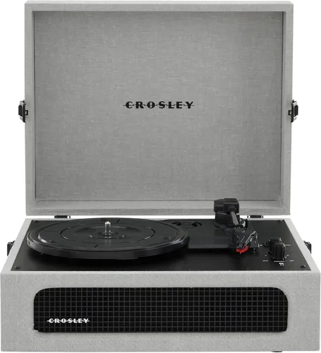 Vista 17 de Crosley CR8017B-DU Voyager - Tocadiscos de vinilo portátil vintage con entrada/salida Bluetooth y altavoces integrados, color duna