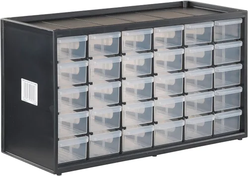 Vista 3 de CRAFTSMAN Sistema de contenedores organizadores de almacenamiento de plástico, 9 compartimentos, modular, oficina en casa (CMST40709)