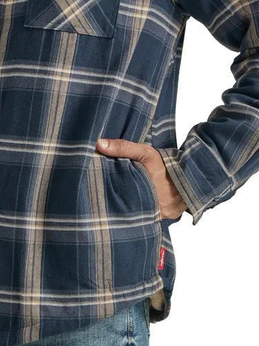 Vista 4 de Wrangler Authentics Men's Long Sleeve Sherpa Lined Shirt Jacket