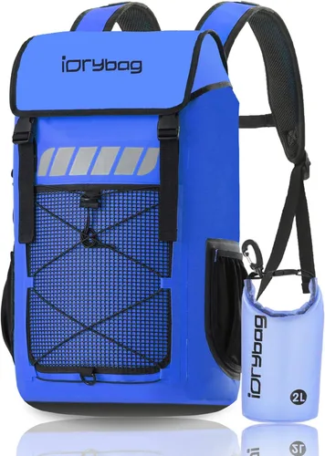 Vista 8 de Mochila impermeable Idrybag para hombres 25L/45L, bolsas secas para kayak, mochila seca para camping y senderismo