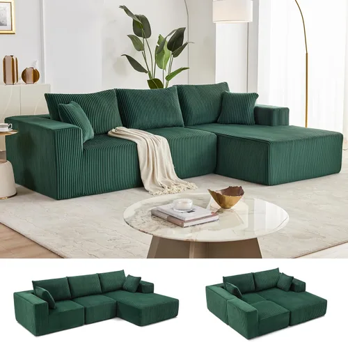 Vista 22 de Weture 95''Modular Sectional Sofa with 1 Chaise and 1 Ottoman, Boneless couches for Living Room Furniture,Comfort U Shaped Sofa， Deep Seat Corner