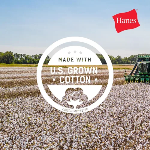 Vista 7 de Hanes Essentials Paquete de camisetas para hombre, camisetas de algodón con cuello redondo, 4 o 6