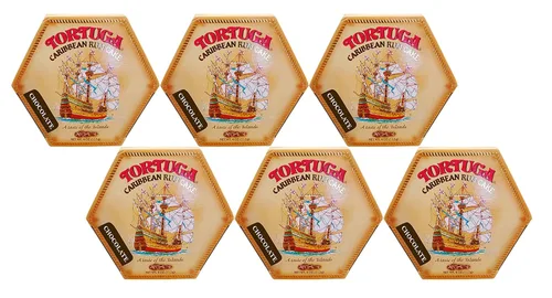 Tortuga Caribbean Ron Cake 4 oz (6 PACK): Chocolate