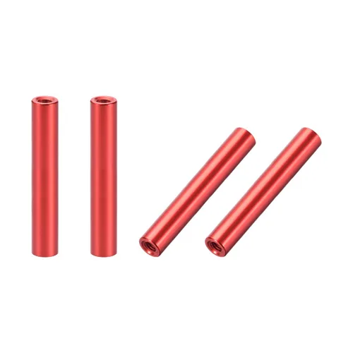 Vista 5 de uxcell 4 unids M3x12mm redondo aluminio Standoff columna espaciador hembra negro para Drone FPV Quadcopter Racing RC multirotors piezas DIY