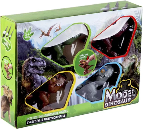 Vista 4 de Berry President Títeres de dinosaurios, juguetes de dinosaurios, figuras de acción de dinosaurios coleccionables para niños de 3, 4, 5, 6, 7, 8