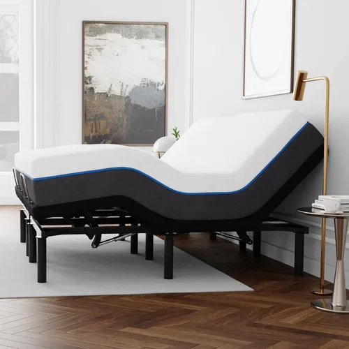 Vista 18 de Blissful Nights Twin XL e3 Base de Marco de Cama Ajustable con Inclinación de Cabeza y Pie, Control Remoto Inalámbrico, Fácil Montaje, Garantía