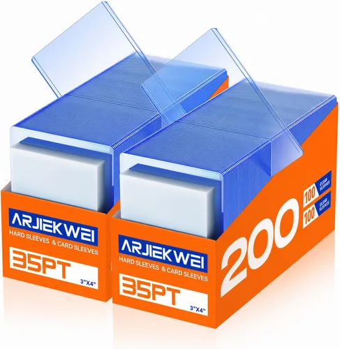 Vista 7 de 200 fundas para tarjetas de plástico duro, 3" × 4" rígido titular