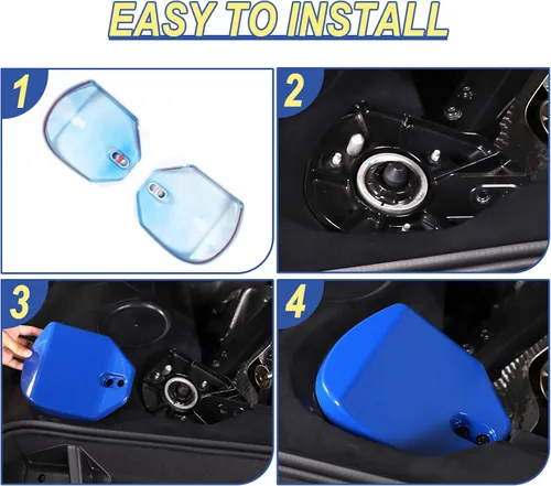 Vista 5 de Cubiertas de torre de puntal trasero compatibles con Chevrolet Corvette C8 2020-2023, cubierta de panel de protección de impactos de plástico ABS