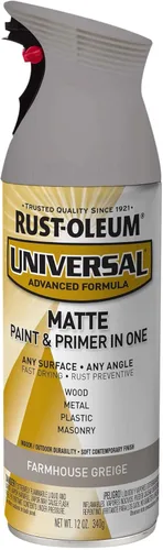 Vista 120 de Rust-Oleum 267298-6PK Pintura en aerosol martillada universal para todas las superficies, 12 onzas, blanco, paquete de 6