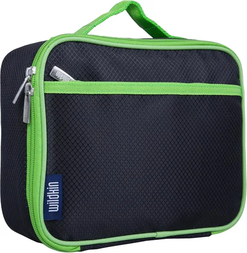 Vista 12 de Wildkin Lonchera para niños con aislamiento – Duradera y reutilizable para la escuela y los viajes - Naranja Bengala