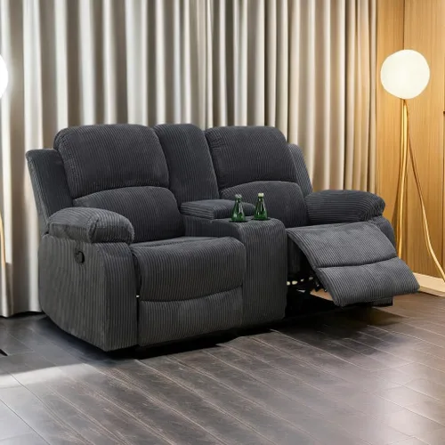 Vista 60 de A Ainehome Juego de Muebles de Sala de Estar de Cuero Reclinable Juego de Sofá Sillón Loveseat Juego de Muebles Sofá para Sala de Estar/Espacio