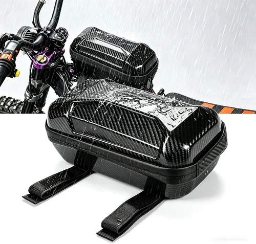 Vista 11 de Tool Front Frame Bag Sur Ron Storage Bag Electric Motorcycle Waterproof Reflective Design For Surron Light bee S/X Segway X160/X260 Talaria Negro