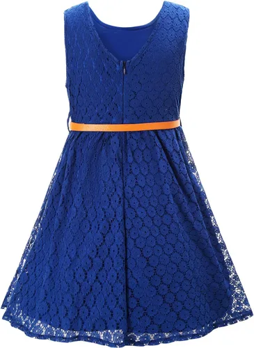 Vista 2 de Vestido de encaje para niñas, informal, vestido para niña de las flores