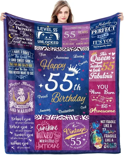 Regalos de cumpleaños 55 para mujeres, ideas de regalo de cumpleaños 55, regalos de cumpleaños 55 para ella, regalos de 55 años para mujeres,