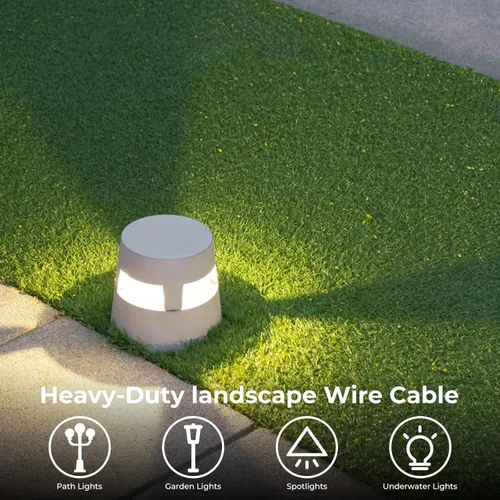 Vista 7 de YOTIGER Cable de Paisaje de Bajo Voltaje Calibre 12 de 100 Pies, Cable de Iluminación de Paisaje de Bajo Voltaje 12/2, Cable de Cobre de 2
