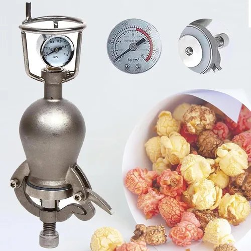 Vista 3 de Popcorn Poppers Chinese Traditional Popcorn Hand Popcorn Maker Stainless Steel Popcorn Popper Small Pot with Handle(368ML)