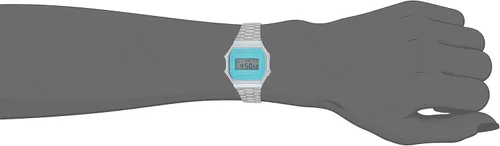 Vista 6 de Casio A168WEM-2 - Reloj digital para hombre, con esfera de espejo, alarma, cronógrafo, iluminador