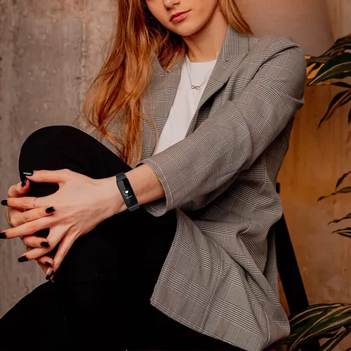 Vista 4 de Bandas de cuero compatibles con Inspire HR & Inspire & Inspire 2, mujeres y hombres, correa de accesorios compatible con Inspire 2/Inspire/Inspire