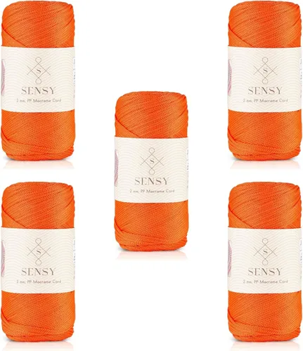 Vista 73 de Sensy Premium 2mm 229.5 metros de cuerda de poliéster 100% cordón de polipropileno Cordón de macramé 2mm Cordón para bolso de crochet Hilo