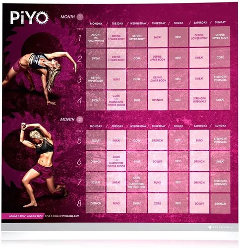 Vista 7 de Chalene Johnson's PiYo Kit base, DVD de entrenamiento con videos de ejercicios + Herramientas de fitness y Nutrición Guía.