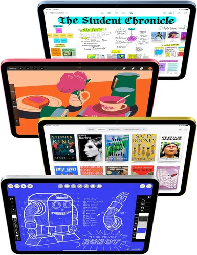 Vista 2 de Apple iPad de 11 pulgadas: chip A16, modelo de 11 pulgadas, pantalla Liquid Retina, 128 GB, Wi-Fi 6, cámara frontal de 12 MP/trasera de 12 MP, Touch