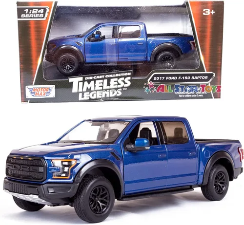 Motormax 79344 Escala 1:24 2017 Ford F-150 Raptor Azul