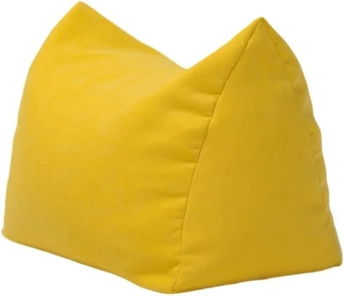 Vista 10 de Sillón puf, asiento suave para el suelo, reposapiés acolchado, otomana de relleno de gránulos EPP, cómoda silla de sofá para sala de estar, balcón