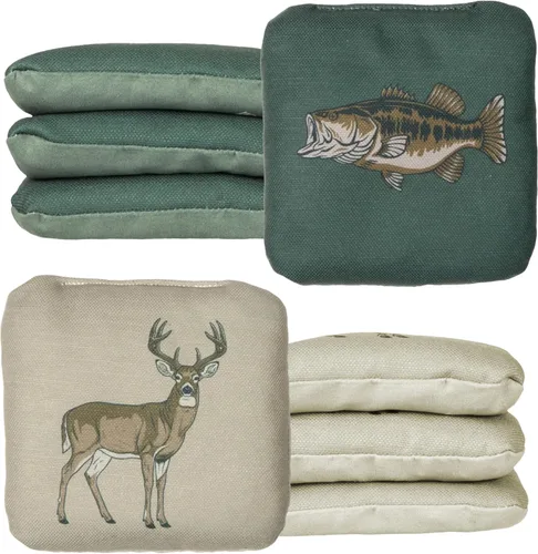 Vista 18 de Play Platoon Tournament Series Bolsas de Cornhole - Bolsas de Estilo Profesional de Doble Cara con Lado Resbaladizo y Pegajoso - Juego de 8