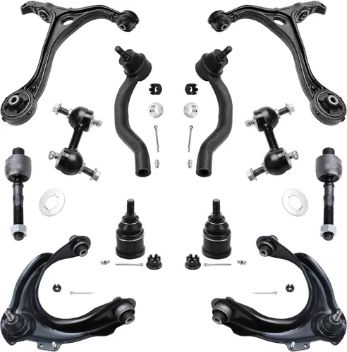 Vista 106 de Detroit Axle - Kit de suspensión frontal de 12 piezas para Toyota Corolla 2003 2004 2005 2006 2007 2008, 2 brazos de control inferiores, 2 rótulas