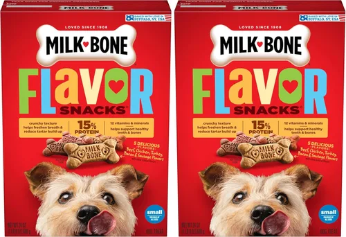 Vista 13 de Milk-Bone Flavor Snacks - Golosinas para perros pequeños, 60 onzas (paquete de 3)