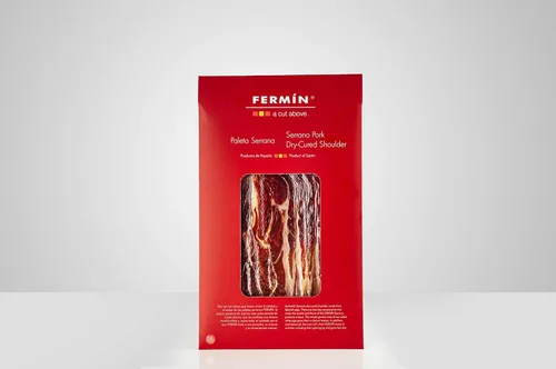 Vista 2 de Paleta Serrana Sliced Serrano Pork Dry-Cured Shoulder Sliced 4 x 2 oz