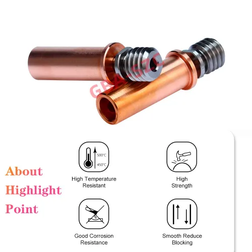 Vista 2 de Vyper Heatbreak, aleación de titanio bimetálica mejorada para Kobra Max/Kobra 2/Neo/Kobra 2 Pro/Plus/Max/i3 Mega/Mega S/X/Pro/Vyper/Chiron Hotend