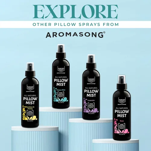 Vista 7 de Aromasong Paquete de spray de almohada: spray natural de lavanda y eucalipto de menta silvestre para un mejor sueño y relajación