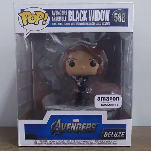 Vista 6 de Funko Pop! Deluxe Marvel: Avengers Assemble Series - Black Widow, exclusivo de Amazon, figura 5 de 6