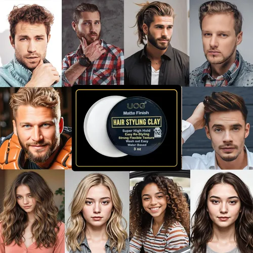 Vista 8 de UOG (United One - Arcilla para peinar el cabello, de alta sujeción, acabado mate, no grasa y re-estilizable, flexible y fácil de lavar), fórmula