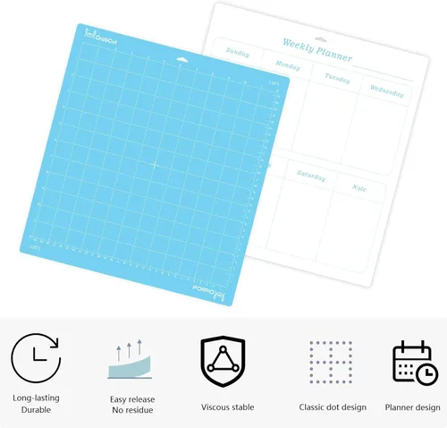 Vista 3 de Alfombrillas de corte de 12 x 12 pulgadas para Cricut Maker 4/Explore 4/Maker 3/Explore 3/Explore Air 2, paquete de 3 alfombrillas de corte