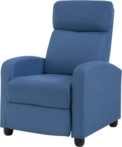 Vista 23 de BestMassage Silla reclinable con función de masaje de 2 puntos Negra con soporte lumbar, respaldo ajustable, reposabrazos anchos, reposapiés