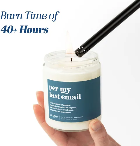 Vista 4 de CE Craft Vela perfumada Stars Hollow – Regalo para ella, vela perfumada de cera de soja, vela perfumada de café, regalo divertido para ella, vela