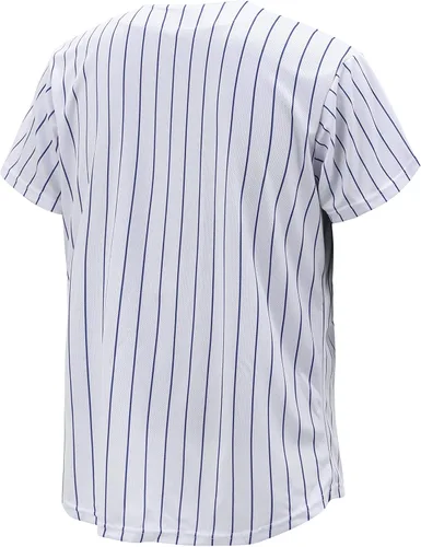 Vista 2 de CUTHBERT Camiseta de béisbol sólida para hombres y mujeres camiseta casual de manga corta con botones