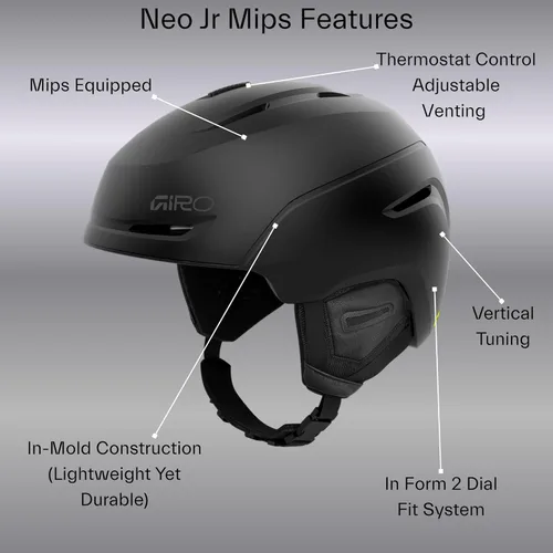 Vista 3 de Giro Neo Jr. MIPS - Casco de esquí para niños, casco de snowboard para jóvenes, niños y niñas