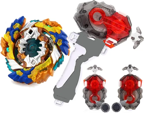 Bay Blades para 8-12 B-184 Juego de lanzador para juegos Top Toys Booster B-122 Starter Geist Fafnir.8'.Ab Bey Battling Tops Burst Izquierda Derecha