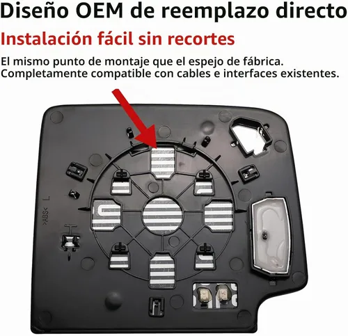 Vista 3 de Espejo lateral de repuesto para Chevrolet Silverado 1500 GMC Sierra 1500 2014-2017, para Chevy Silverado GMC Sierra 2500 3500 2015-2017, espejo