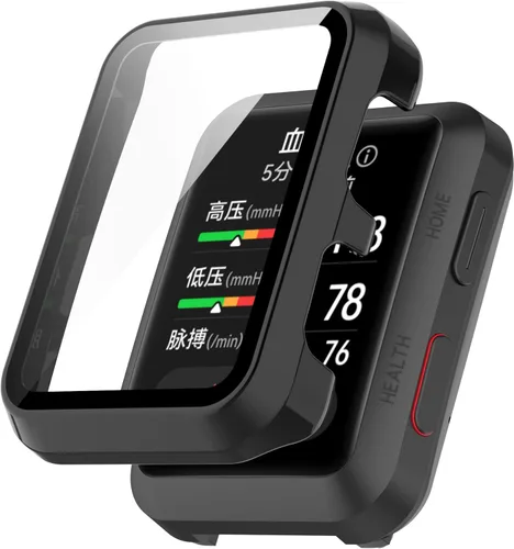 Vista 2 de Chofit Funda rígida de policarbonato con protector de pantalla de vidrio templado compatible con Huawei Watch D, funda protectora general compatible