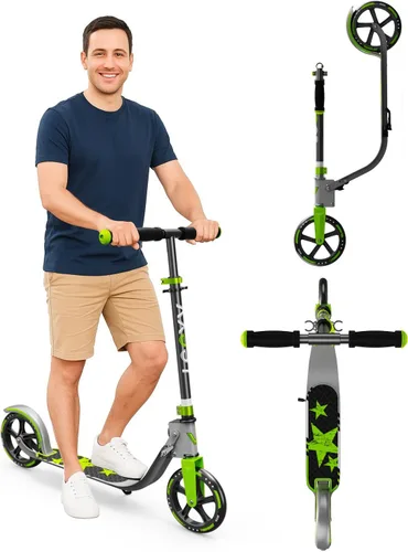 Vista 17 de Adult Scooter with Big Wheels Adjustable Height, Foldable Aluminum Frame Smooth Ride for Urban Commuting and Outdoor Fun Suitable for Teens